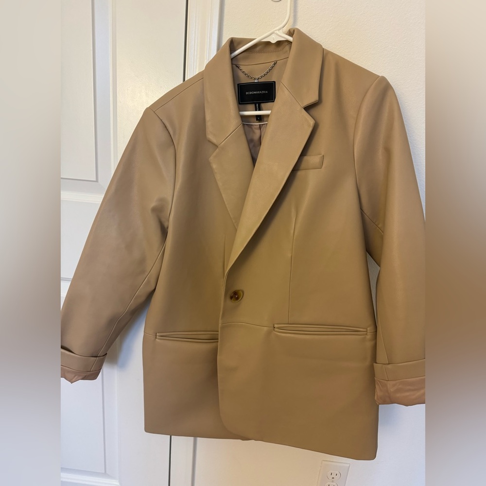 Bcbg maxazria vegan lather jacket